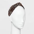 Target Leopard Print Fabric Headband - A New Day Brown