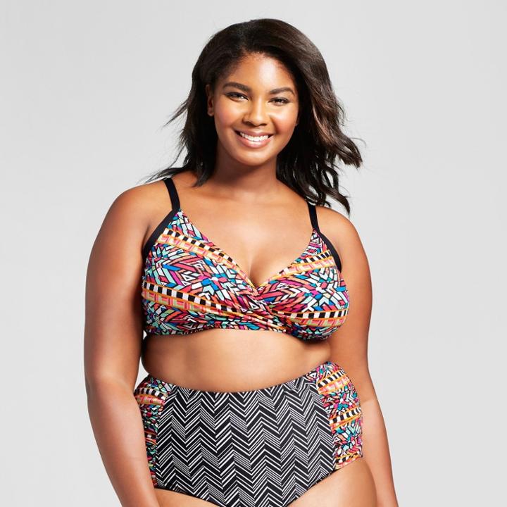 Clean Water Women's Criss Cross Midi Bikini Swim Top