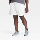 Men's Big & Tall Fleece Shorts - All In Motion True White Xxxl