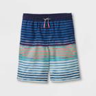 Boys' Striped Volley Swim Trunks - Cat & Jack Xs,