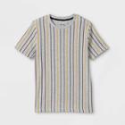Boys' Vertical Striped Short Sleeve T-shirt - Art Class
