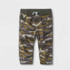 Baby Boys' Camo Woven Pull-on Pants - Cat & Jack Fern Green Newborn