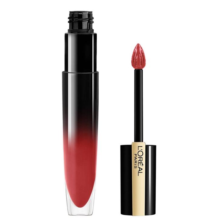 L'oreal Paris Brilliant Signature Shiny Lip Stain Lipstick With Precision Applicator - Be Fiery
