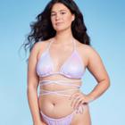 Women's Extreme Wrap Triangle Bikini Top - Wild Fable Light Purple Iridescent