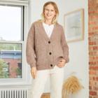 Women's Oversized Button-front Cardigan - Universal Thread Tan