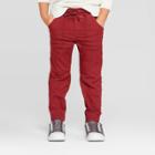 Toddler Boys' Pull-on Jogger Fit Jeans - Cat & Jack Maroon 18m, Toddler Boy's, Red