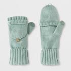 Women's Flip Top Gloves - A New Day Green