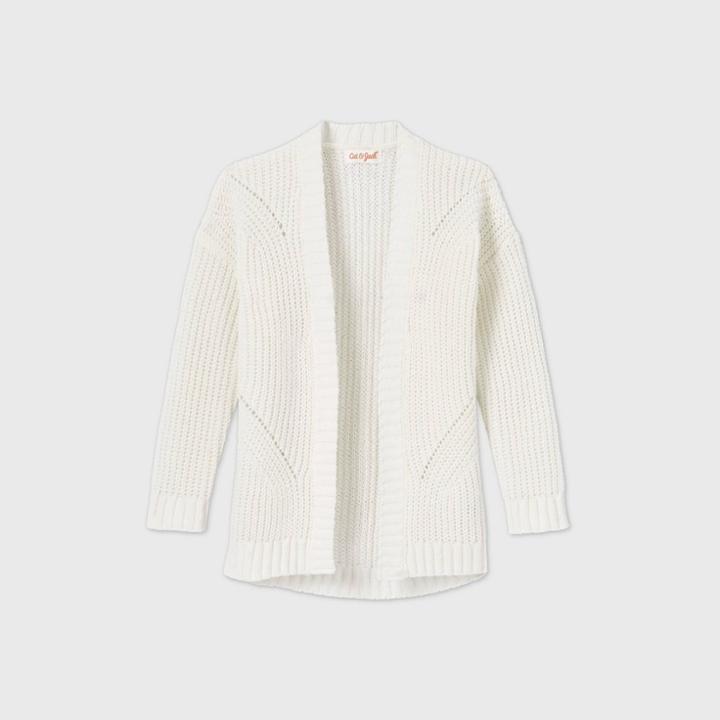 Toddler Girls' Cardigan - Cat & Jack Cream
