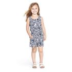 Toddler Girls' Rough Seas Sleeveless Scoop Neck Romper - Navy/white 5t - Vineyard Vines For Target, Blue