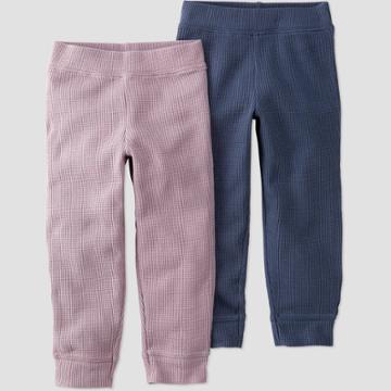 Toddler 2pk Pants - Little Planet By Carter's Blue/lilac