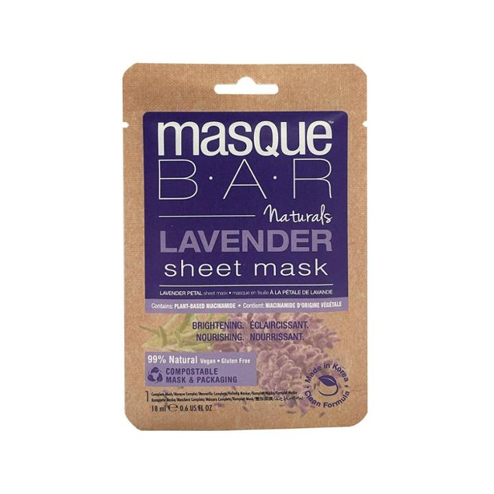 Masque Bar Naturals Lavender Face Sheet Mask