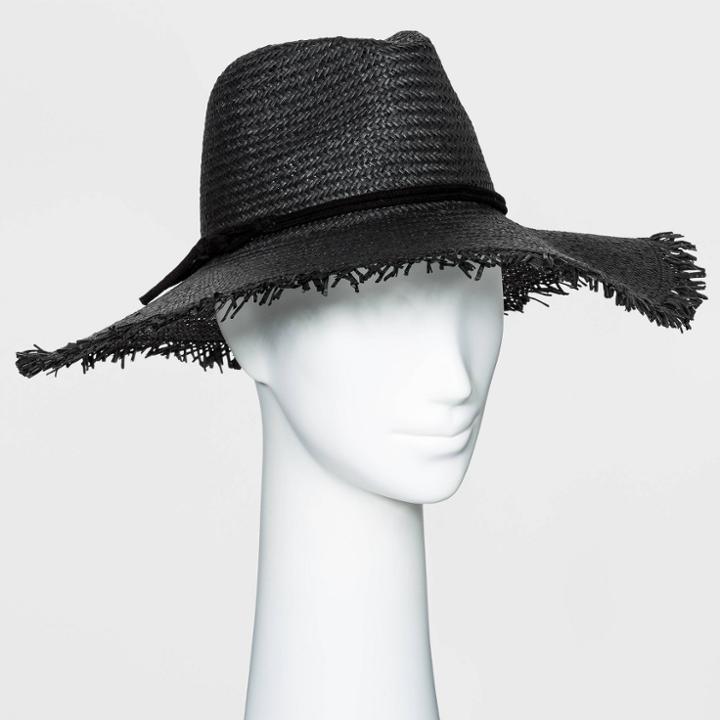 Women's Straw Rancher Hat - Universal Thread - Black