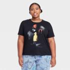Warner Bros. Women's It Balloon Plus Size Short Sleeve Graphic Baby T-shirt - Black