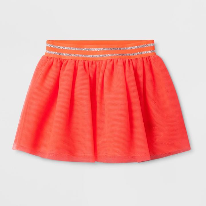 Toddler Girls' Tutu Skirt - Cat & Jack Cockatoo Orange