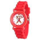 Boys' Disney Mickey Mouse Red Plastic Time Teacher Watch - Red