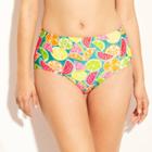 Target Women's High Waist Bikini Bottom - Multi Fruit Print Xl,