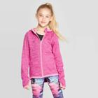 Girls' Cozy Fleece Full Zip Hoodie - C9 Champion Pink