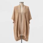 Women's Lightweight Knit Petite Kimono - Universal Thread Tan One Size, Women's, Brown