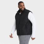 Men's Big & Tall Lightweight Puffer Vest - All In Motion Black