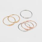Delicate Smooth Bar Ring Set 5ct - Universal Thread,