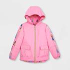 Girls' Disney Princess Reversible Anorak Jacket - Pink 3 - Disney