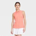 Women's Polo Tank Top - All In Motion Blush