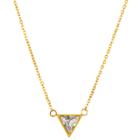 Target Elya Triangle Cut Chain Necklace With Cubic Zirconia - Gold