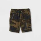 Toddler Boys' Woven Pull-on Quick Dry Utility Chino Shorts - Cat & Jack Camo