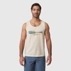United By Blue Men's Organic Wave Layers Graphic Tank - Off-white