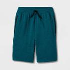 Boys' Moto Knit Pull-on Jogger Shorts - Art Class Teal Blue