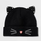 Girls' Bedazzled Cat Hat - Cat & Jack Black