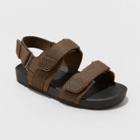 Toddler Boys' Cedric Footbed Sandals - Cat & Jack Olive Green