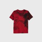 Boys' Short Sleeve Splatter Graphic T-shirt - Art Class Red