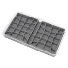 Whitmor 7/40 Section Stacking Jewelry Tray - Gray, Women's,