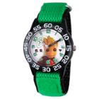 Disney Boys' Marvel Guardians Of The Galaxy Vol. 2 Groot Plastic Time Teacher Watch - Green