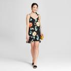 Women's Floral Slip Dress - Lily Star (juniors') Black