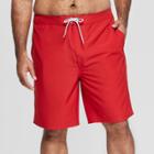 Men's Big & Tall 10 Taped Board Shorts - Goodfellow & Co Red
