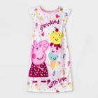 Toddler Girls' Peppa Pig 'sprinkled With Love' Nightgown - White