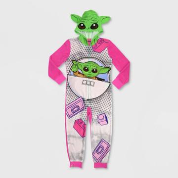 Girls' Lego Star Wars: The Mandalorian The Child Costume Union Suit - Pink