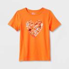 Kids' Adaptive Long Sleeve Halloween T-shirt - Cat & Jack Orange