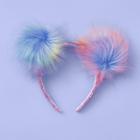 More Than Magic Girls' Tie-dye Pom Ear Headband - More Than