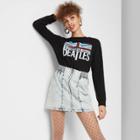 Women's High-rise Zip Front Denim Mini Skirt - Wild Fable Acid Wash Xs, Women's, Blue