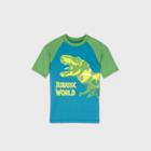 Boys' Universal Jurassic World Rash Guard Swim Shirt - Blue