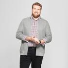 Men's Big & Tall Long Sleeve Full Zip Track Jacket - Goodfellow & Co Cement