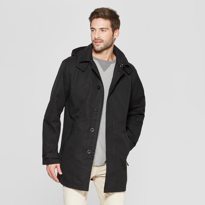 Men's Tech Macintosh Adaptive Anorak Jacket - Goodfellow & Co Black