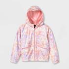 Girls' Hooded Rain Jacket - Art Class Pink