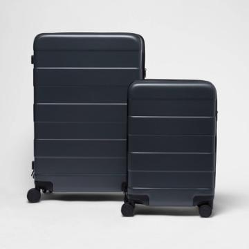 Made By Design 2pc Hardside Luggage Set Gray -