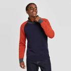 Men's Colorblock Regular Fit Crew Neck Sweater - Goodfellow & Co Xavier Navy