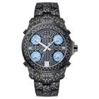Target Men's Jbw Jb-6213-b Jet Setter Multi-time Zone Swiss Movement Real Diamond Watch - Black,