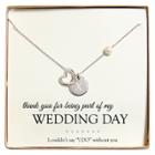 Cathy's Concepts Monogram Wedding Day Open Heart Charm Party Necklace - X,